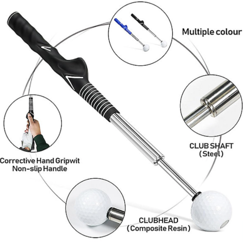 Retractable Golf Swing Trainer